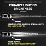 Automotive Headlight Restoration Fluid | 120ml Car Headlight Cleaner & Restorer