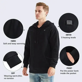 Unisex Heated Hoodie – Adjustable Heat, Quick Warm-Up, Premium Comfort