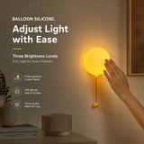 Wall-Mounted Silicone Balloon Night Light – 3-Level Glow
