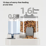 2-in-1 Pet Food & Water Dispenser – Spill-Resistant Bowl