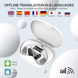 AilyMur V2 Smart Translator Earbuds – Real-Time Translation in 144 Languages