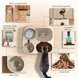 2-in-1 Pet Food & Water Dispenser – Spill-Resistant Bowl