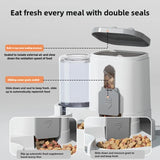 2-in-1 Pet Food & Water Dispenser – Spill-Resistant Bowl