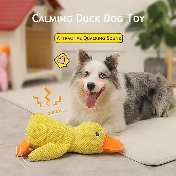 Best Friends Calming Duck Plush Toy for Dogs & Cats
