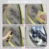 Automotive Headlight Restoration Fluid | 120ml Car Headlight Cleaner & Restorer