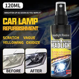 Automotive Headlight Restoration Fluid | 120ml Car Headlight Cleaner & Restorer