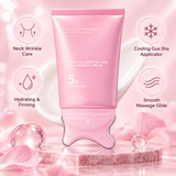 PDRN Crème de Massage Gua Sha Cou au Collagène Bouteille Rose Crème Lifting au Collagène