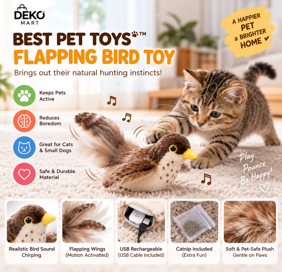 Best Pet Toys™ Flatterndes Vogelspielzeug