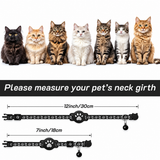 Reflective AirTag Pet Collar – Nylon Safety Buckle