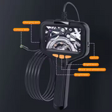 P200 Industrial Endoscope 8mm 1080P HD Camera with 4.3" LCD Screen & 8 LED Lights